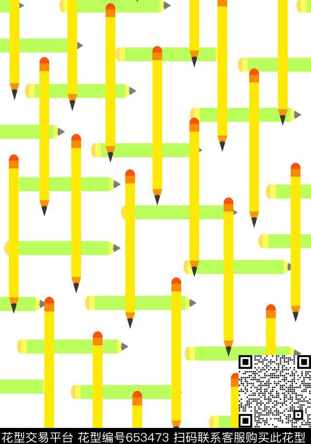 铅笔手绘风格简约传统印花华亿平台下载（图片编号: 653473） - 瓦栏（Walan）