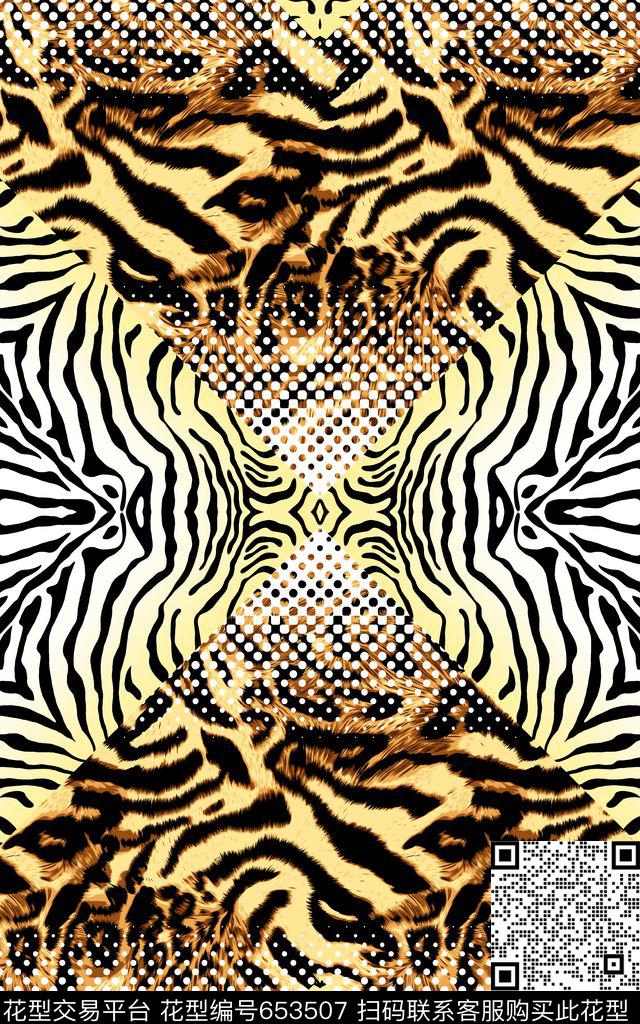 动物纹理几何条纹花卉抽象肌理纹理传统印花华亿平台下载（图片编号: 653507） - 瓦栏（Walan）