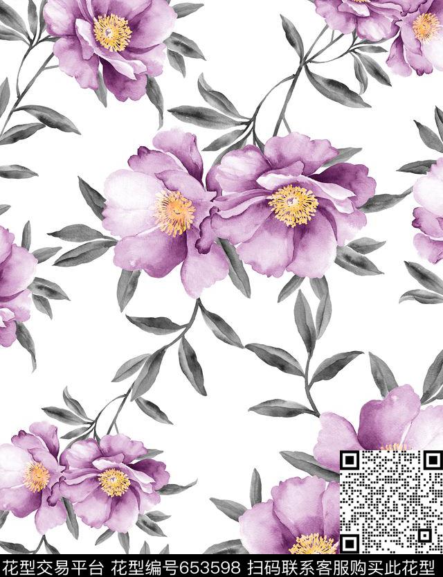 田园小清新春夏数码印花华亿平台下载（图片编号: 653598） - 瓦栏（Walan）