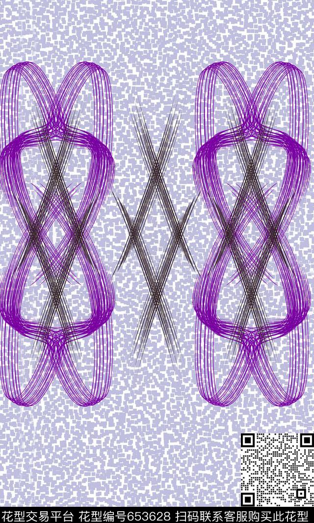 千鸟格螺旋G字母传统印花华亿平台下载（图片编号: 653628） - 瓦栏（Walan）