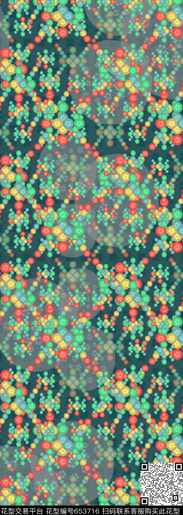 多色可选图案花卉丝巾围巾秀场数码印花华亿平台下载（图片编号: 653716） - 瓦栏（Walan）