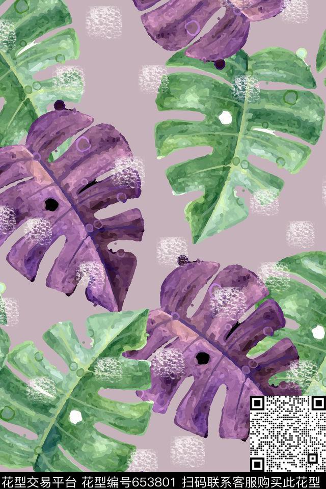 植物热带传统印花华亿平台下载（图片编号: 653801） - 瓦栏（Walan）