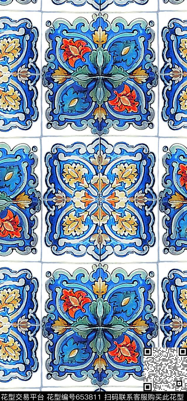 条纹大牌风南美传统印花华亿平台下载（图片编号: 653811） - 瓦栏（Walan）