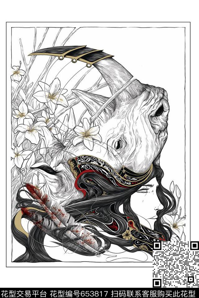 抽象纹案数码印花华亿平台下载（图片编号: 653817） - 瓦栏（Walan）