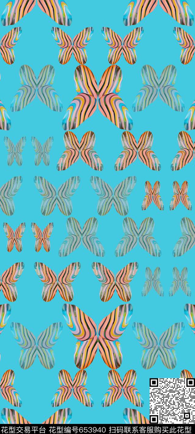 创意花卉丝巾围巾秀场鸟昆虫图案数码印花华亿平台下载（图片编号: 653940） - 瓦栏（Walan）