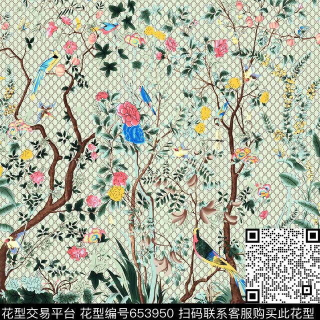 树林时尚Gucci传统印花华亿平台下载（图片编号: 653950） - 瓦栏（Walan）