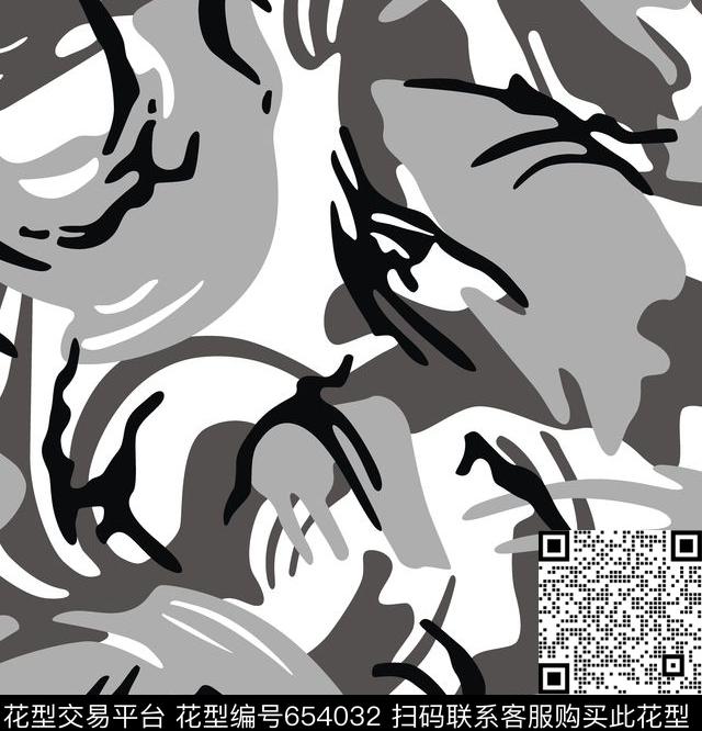 迷彩潮流迷彩抽象传统印花华亿平台下载（图片编号: 654032） - 瓦栏（Walan）