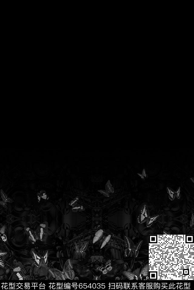 机械蝴蝶零件数码印花华亿平台下载（图片编号: 654035） - 瓦栏（Walan）