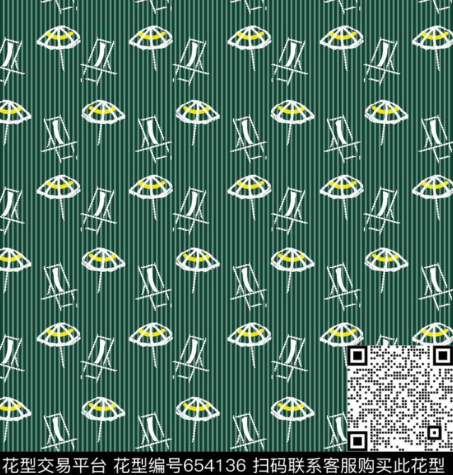 度假沙滩伞沙滩椅传统印花华亿平台下载（图片编号: 654136） - 瓦栏（Walan）