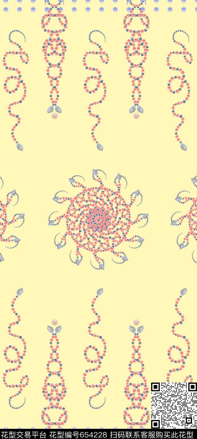 L.D~手绘丝巾披肩数码印花华亿平台下载（图片编号: 654228） - 瓦栏（Walan）