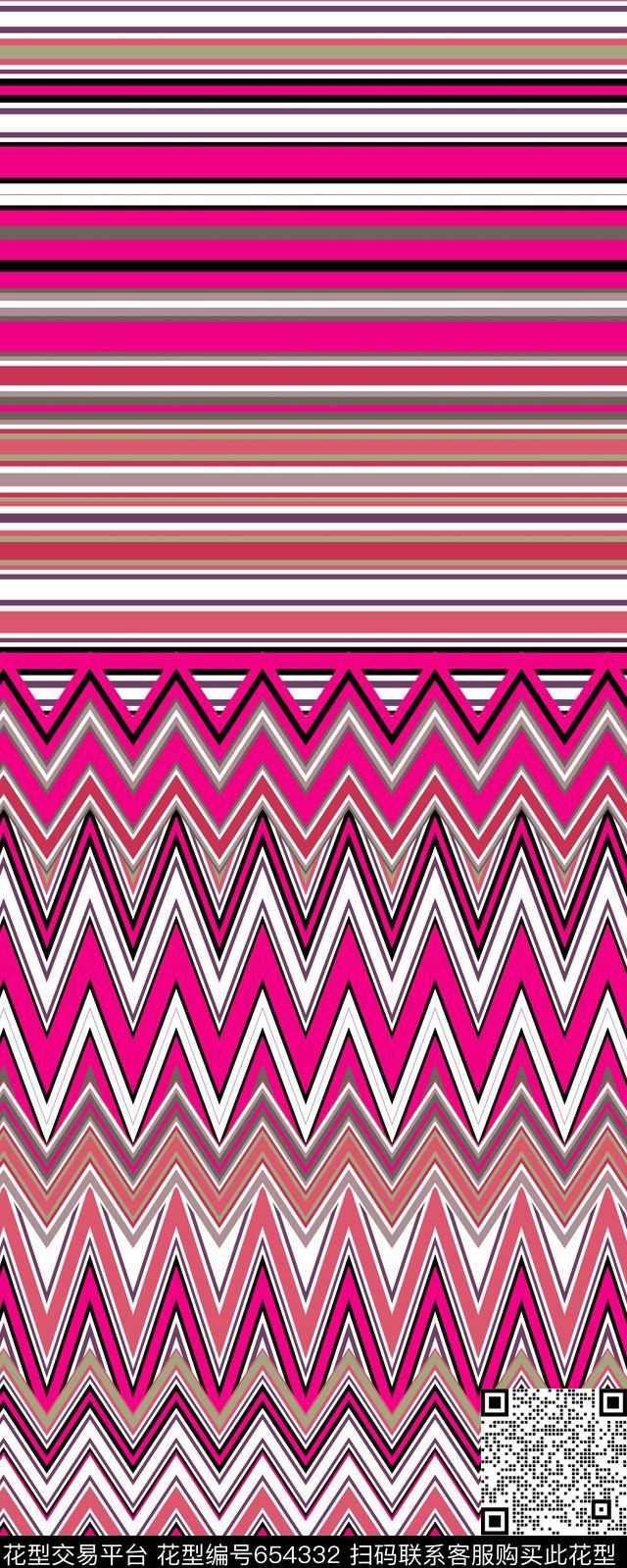 沙发布女装波纹传统印花华亿平台下载（图片编号: 654332） - 瓦栏（Walan）