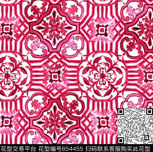 时尚大牌女装华亿平台时尚泳装民族风格传统印花华亿平台下载（图片编号: 654455） - 瓦栏（Walan）