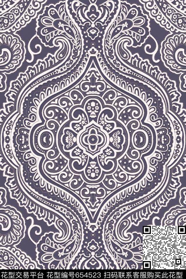 民族风欧式传统印花华亿平台下载（图片编号: 654523） - 瓦栏（Walan）