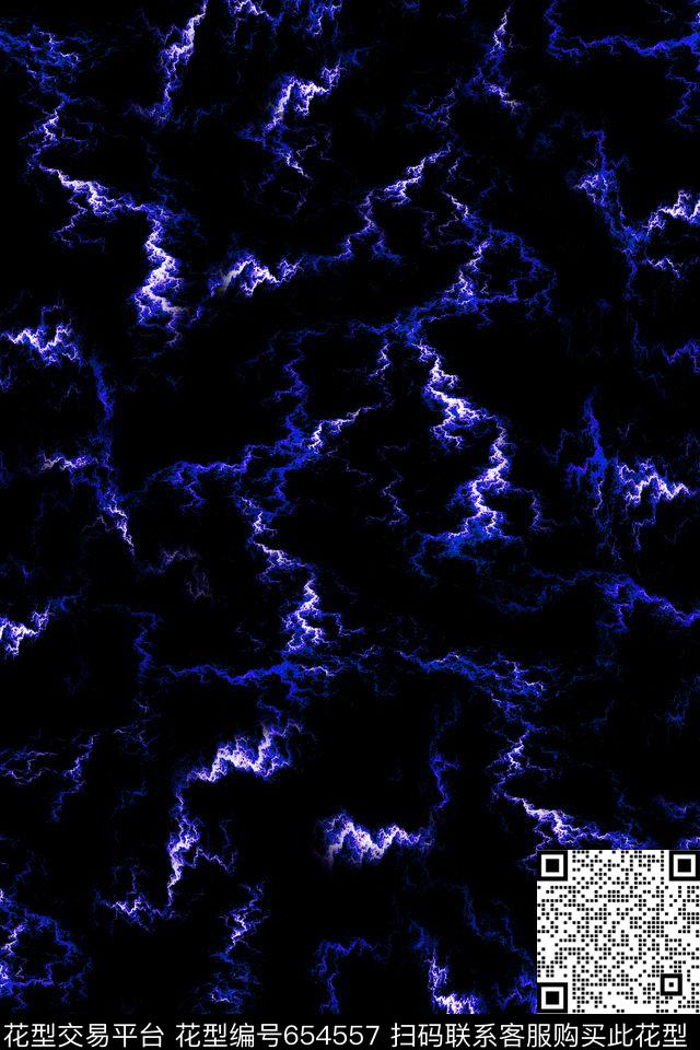 闪电星空抽象数码印花华亿平台下载（图片编号: 654557） - 瓦栏（Walan）