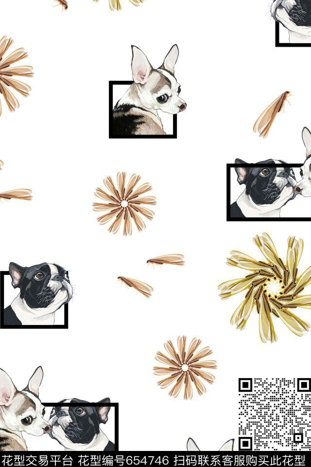 L.D~趣味L.D~动物L.D~手绘数码印花华亿平台下载（图片编号: 654746） - 瓦栏（Walan）