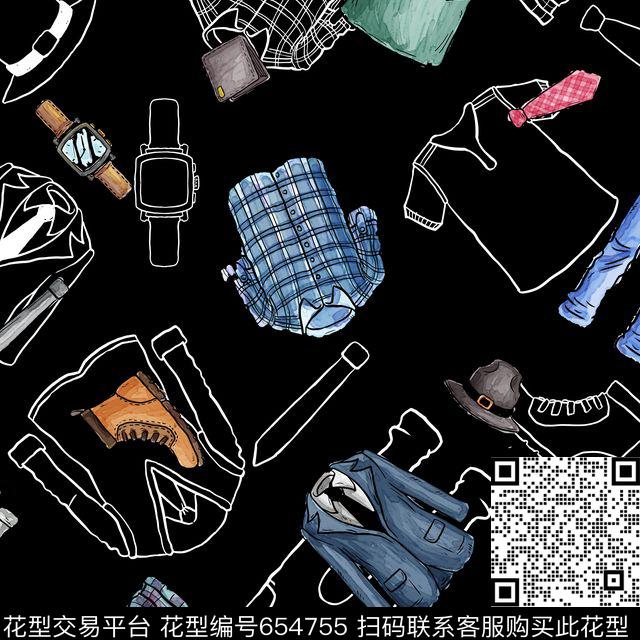 手绘、服装、服饰数码印花华亿平台下载（图片编号: 654755） - 瓦栏（Walan）