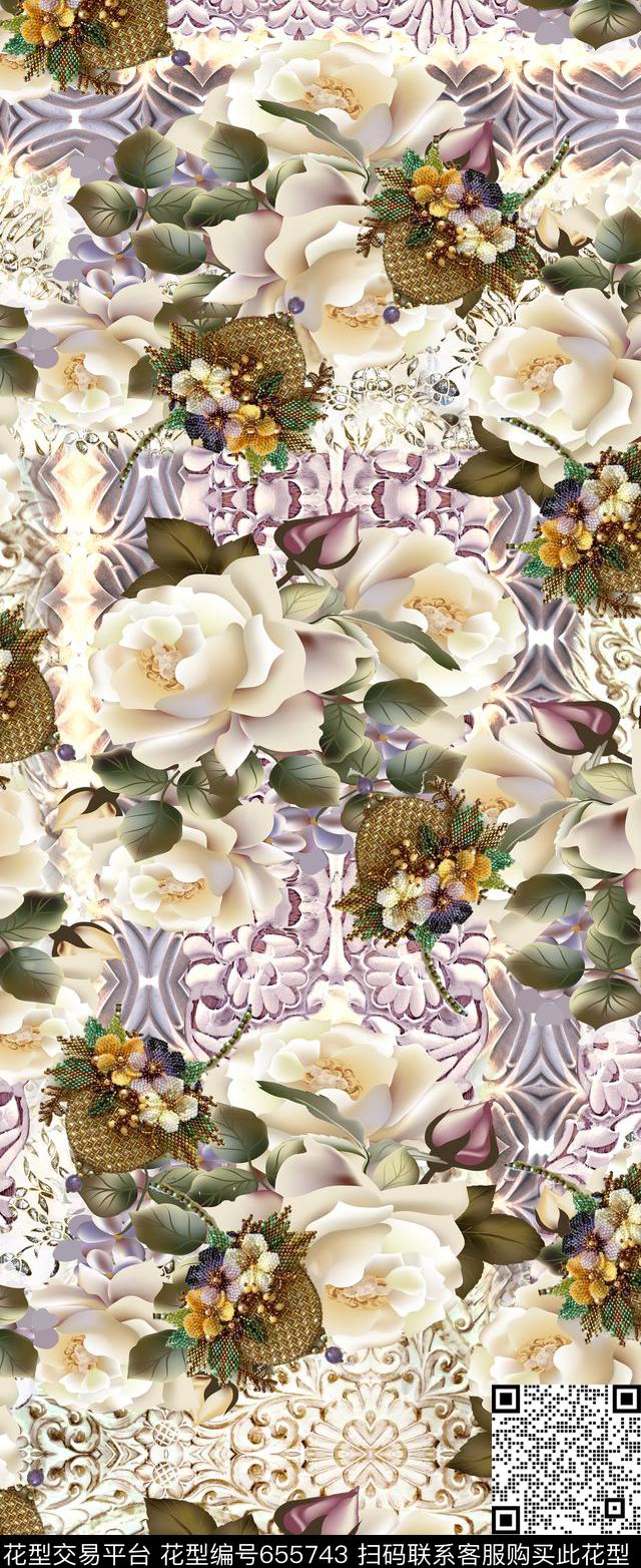 flowercolorfull数码印花华亿平台下载（图片编号: 655743） - 瓦栏（Walan）
