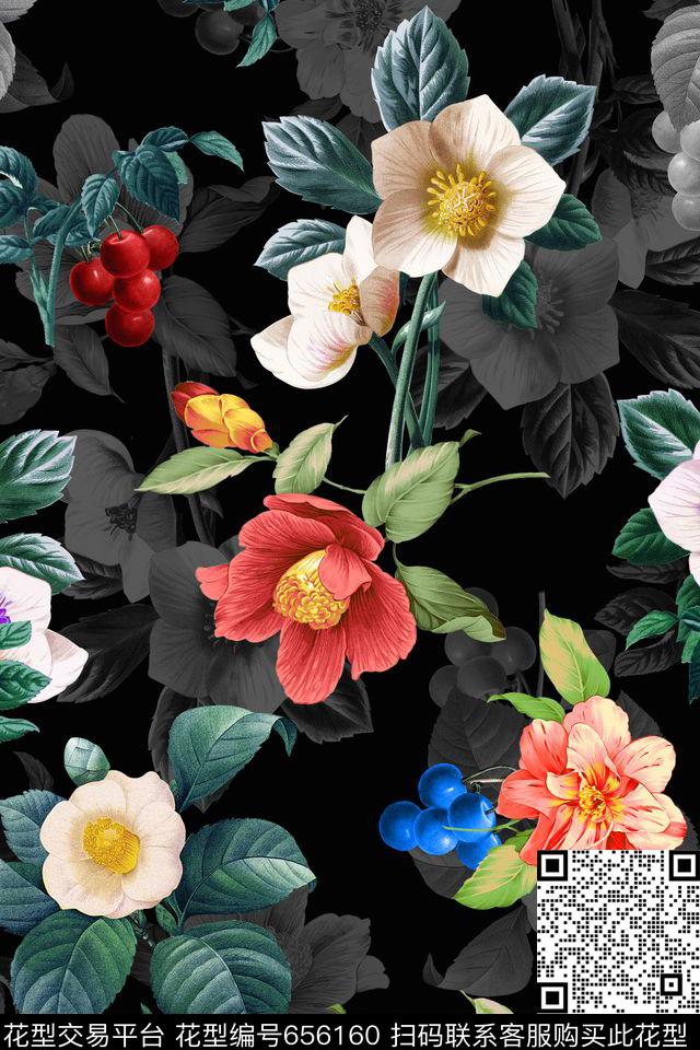 黑白女装连衣裙西装大衣数码印花华亿平台下载（图片编号: 656160） - 瓦栏（Walan）