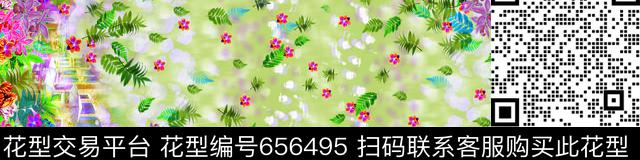 女装长裙数码印花华亿平台下载（图片编号: 656495） - 瓦栏（Walan）