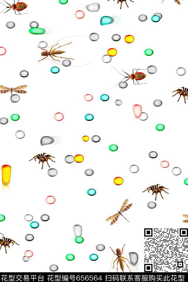 L.D~趣味L.D~动物昆虫数码印花华亿平台下载（图片编号: 656564） - 瓦栏（Walan）