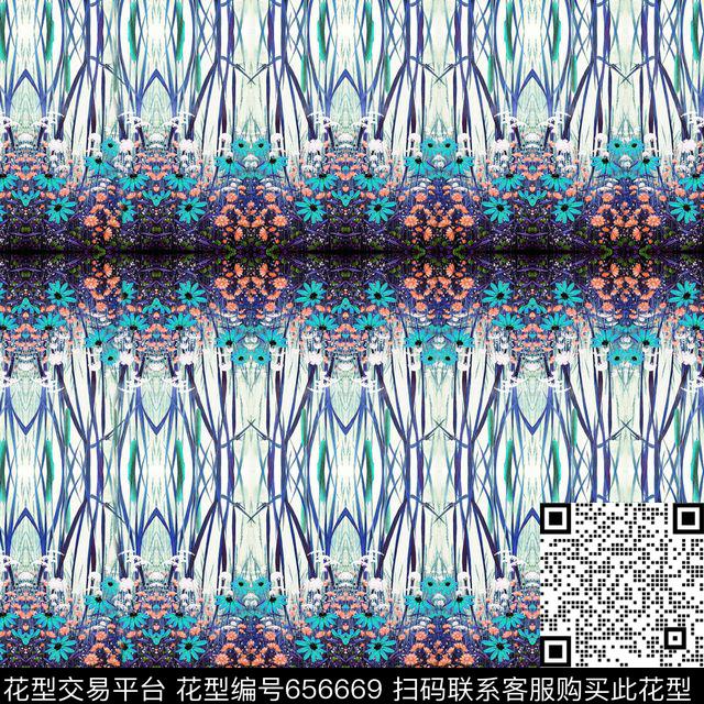 小碎花花卉浪漫花草数码印花华亿平台下载（图片编号: 656669） - 瓦栏（Walan）