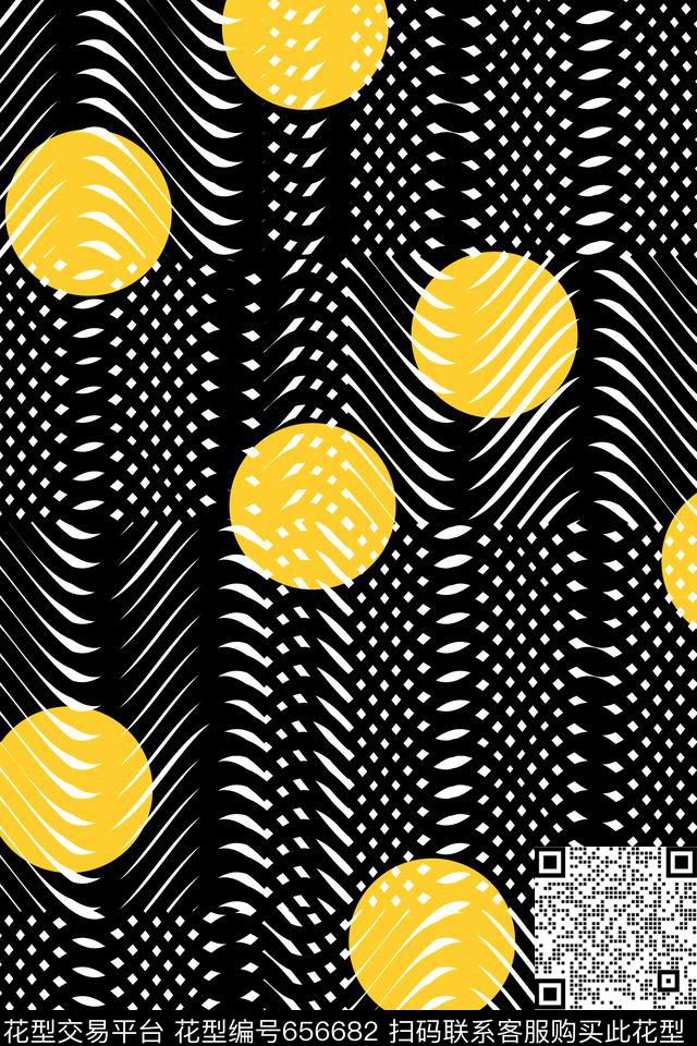 几何波点男装传统印花华亿平台下载（图片编号: 656682） - 瓦栏（Walan）