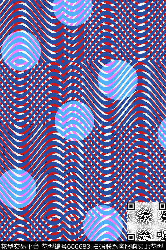 几何波点男装传统印花华亿平台下载（图片编号: 656683） - 瓦栏（Walan）