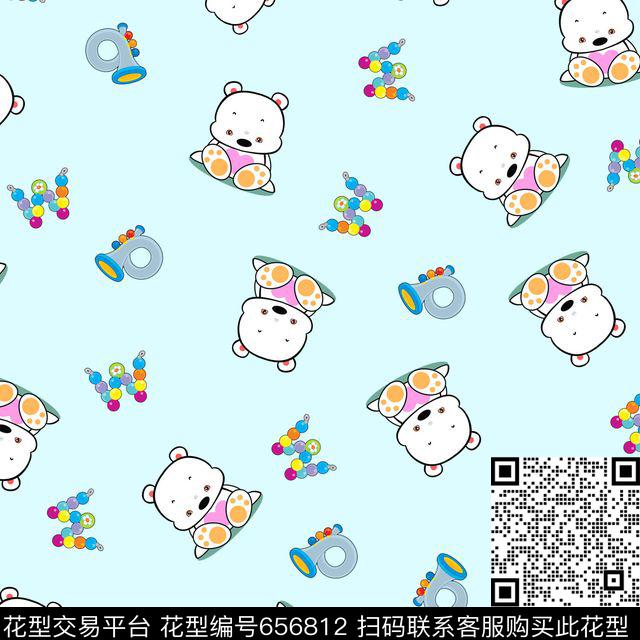 小熊字母童装传统印花华亿平台下载（图片编号: 656812） - 瓦栏（Walan）