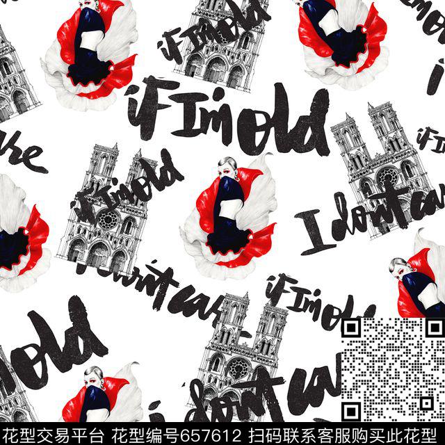 跳舞女孩红裙女孩英文字母数码印花华亿平台下载（图片编号: 657612） - 瓦栏（Walan）