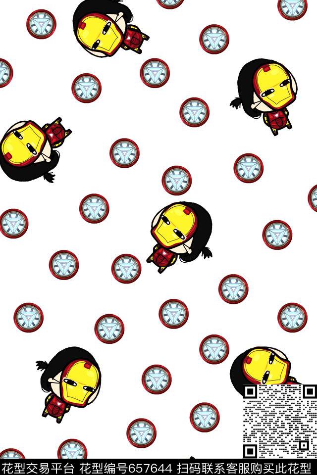 流行时尚趣味小女孩传统印花华亿平台下载（图片编号: 657644） - 瓦栏（Walan）