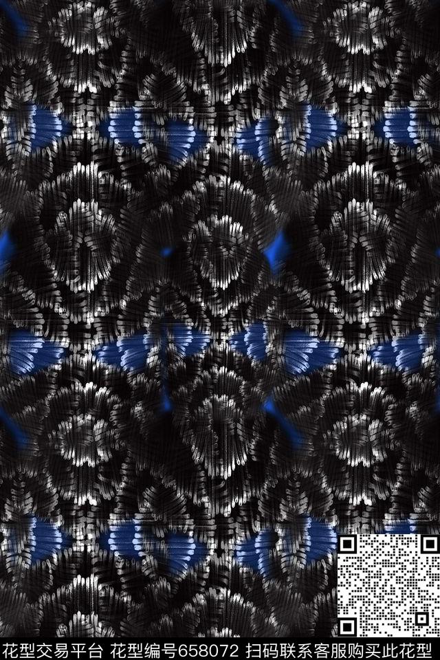 手绘肌理肌理图案摩登男泳装数码印花华亿平台下载（图片编号: 658072） - 瓦栏（Walan）