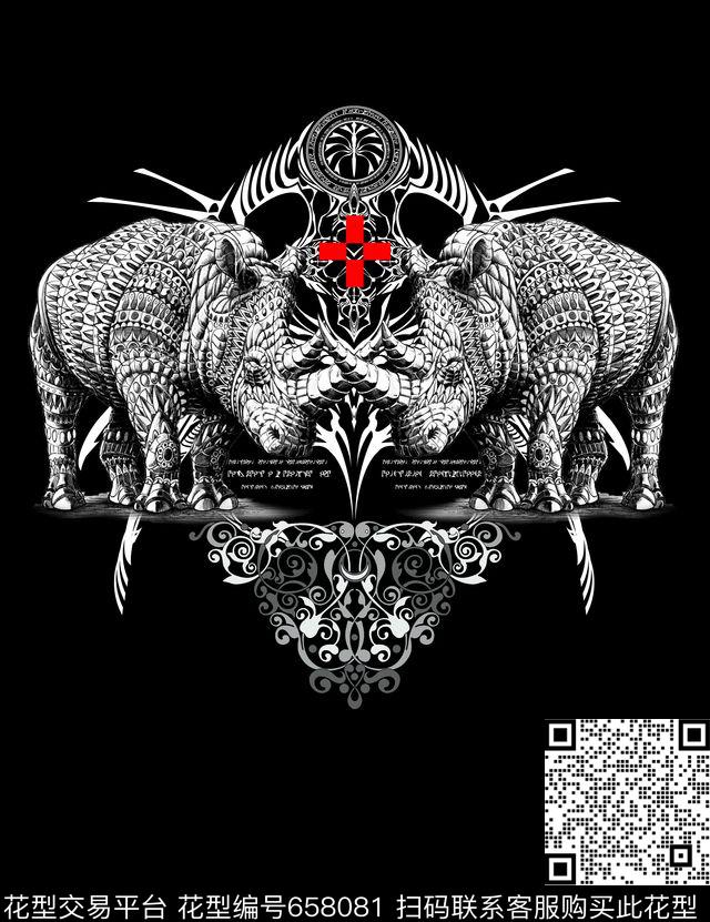 Fei-创意趣味Fei-男装Fei-动物世界数码印花华亿平台下载（图片编号: 658081） - 瓦栏（Walan）