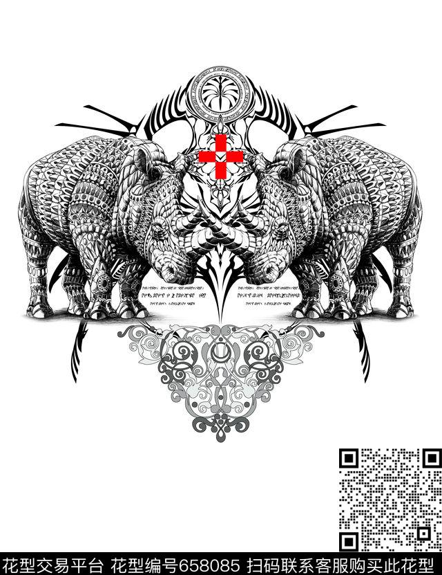 Fei-创意趣味Fei-男装Fei-动物世界数码印花华亿平台下载（图片编号: 658085） - 瓦栏（Walan）