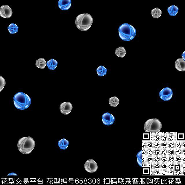 几何3D立体发光球体数码印花华亿平台下载（图片编号: 658306） - 瓦栏（Walan）