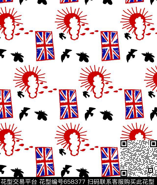 亚力山大美国国旗鸟传统印花华亿平台下载（图片编号: 658377） - 瓦栏（Walan）