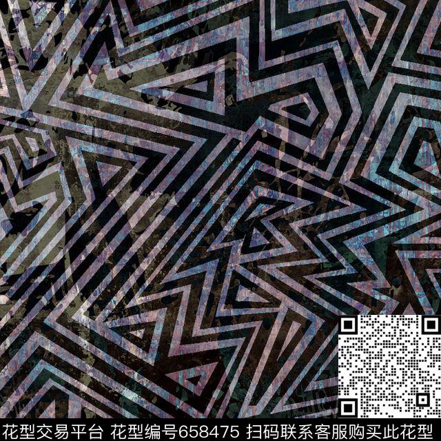 不规则几何抽象几何灰色几何底纹数码印花华亿平台下载（图片编号: 658475） - 瓦栏（Walan）