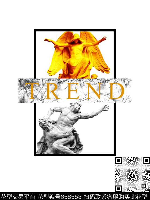 大力神石膏雕塑潮流时尚数码印花华亿平台下载（图片编号: 658553） - 瓦栏（Walan）