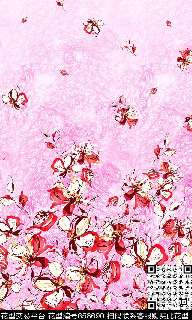 传统华亿平台定位小碎花传统印花华亿平台下载（图片编号: 658690） - 瓦栏（Walan）