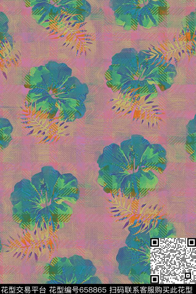 花卉传统印花华亿平台下载（图片编号: 658865） - 瓦栏（Walan）