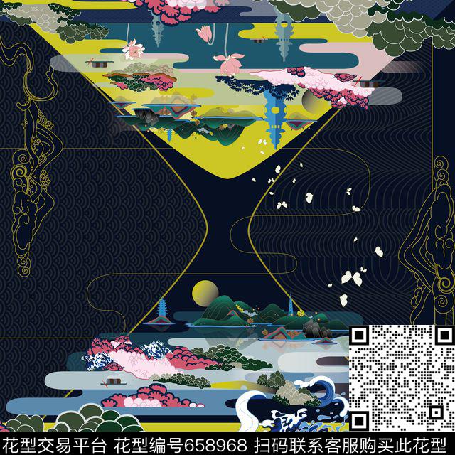 丝巾杭州西湖数码印花华亿平台下载（图片编号: 658968） - 瓦栏（Walan）