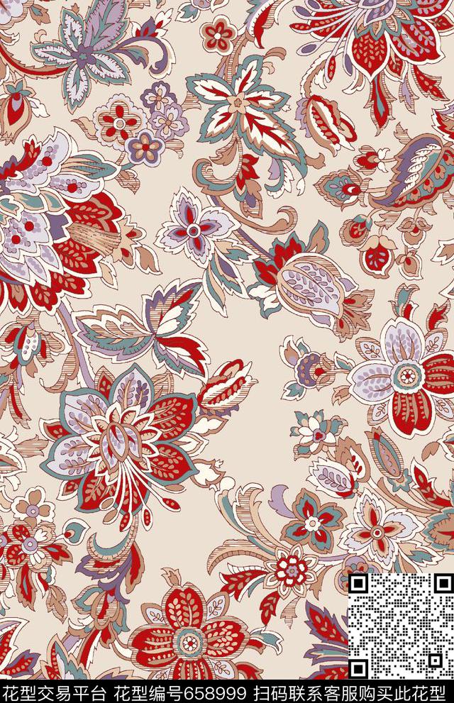 巴洛克传统印花华亿平台下载（图片编号: 658999） - 瓦栏（Walan）