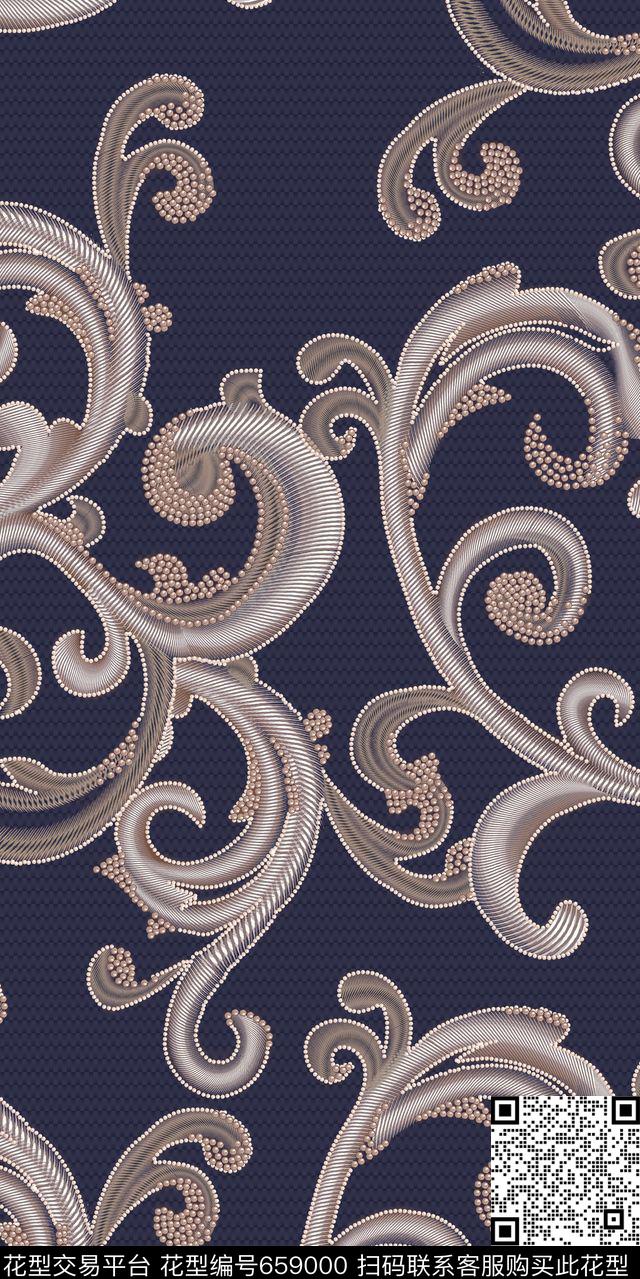 民族风宫廷风传统印花华亿平台下载（图片编号: 659000） - 瓦栏（Walan）