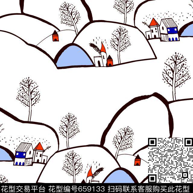 卡通条纹大牌风数码印花华亿平台下载（图片编号: 659133） - 瓦栏（Walan）