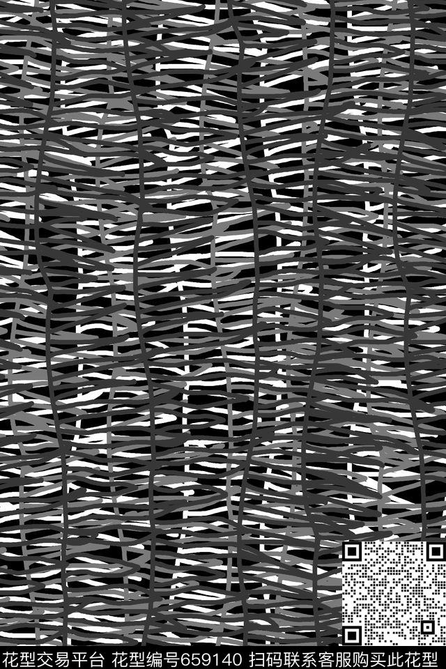 潮流时尚休闲细条纹传统印花华亿平台下载（图片编号: 659140） - 瓦栏（Walan）