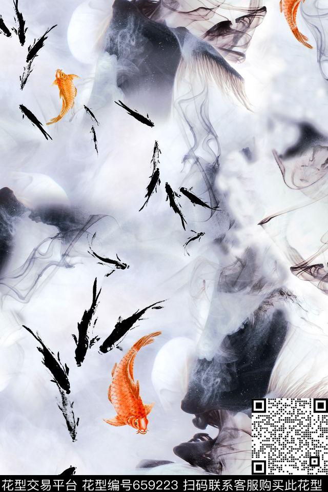 女装鱼数码印花华亿平台下载（图片编号: 659223） - 瓦栏（Walan）