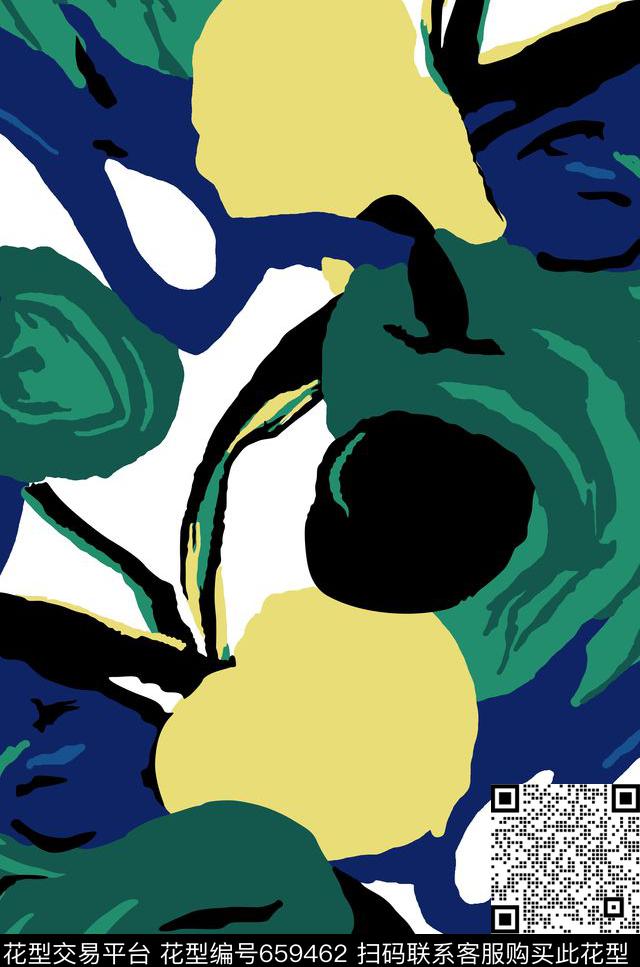 2017年女装新花卉花卉花朵传统印花华亿平台下载（图片编号: 659462） - 瓦栏（Walan）