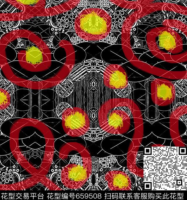 巴洛克部落数码印花华亿平台下载（图片编号: 659508） - 瓦栏（Walan）