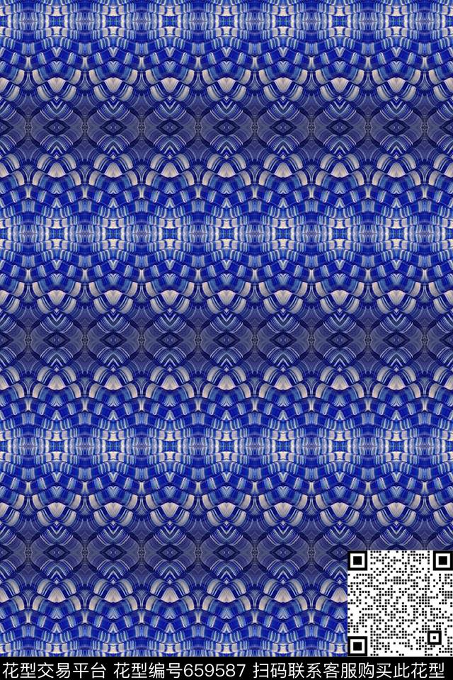 条纹混搭夏日风光泳装数码印花华亿平台下载（图片编号: 659587） - 瓦栏（Walan）