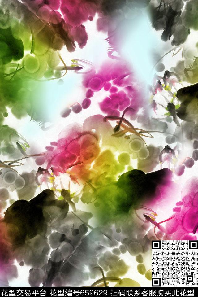 国画民族风中国风数码印花华亿平台下载（图片编号: 659629） - 瓦栏（Walan）