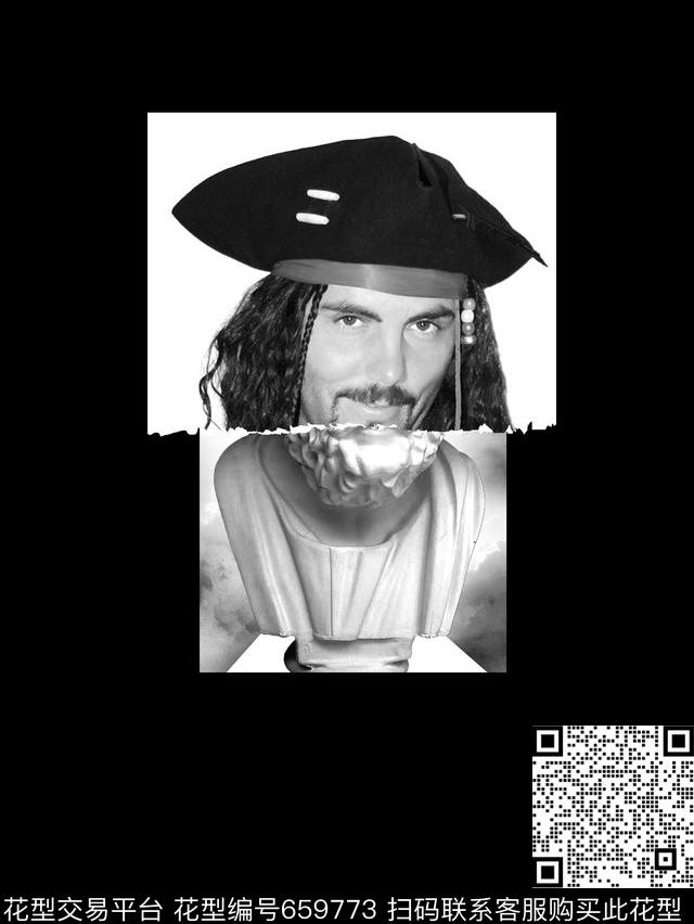 neilbarrett海盗石膏像数码印花华亿平台下载（图片编号: 659773） - 瓦栏（Walan）